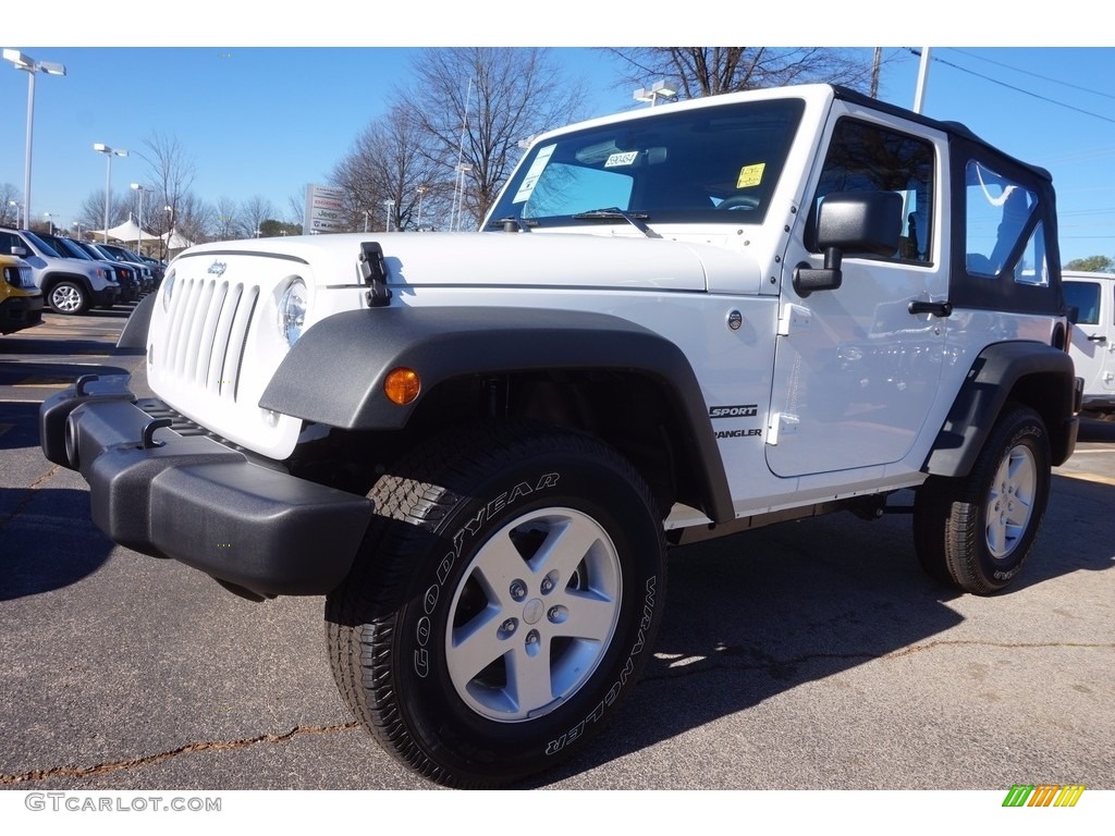 2017 Wrangler Sport 4x4 - Bright White / Black photo #1