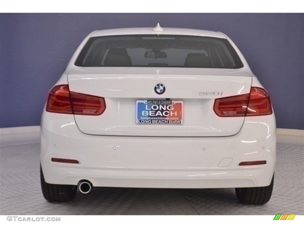 2017 3 Series 320i Sedan - Alpine White / Black photo #5