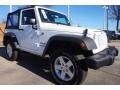 2017 Bright White Jeep Wrangler Sport 4x4  photo #4