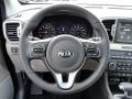 Gray 2017 Kia Sportage EX AWD Steering Wheel