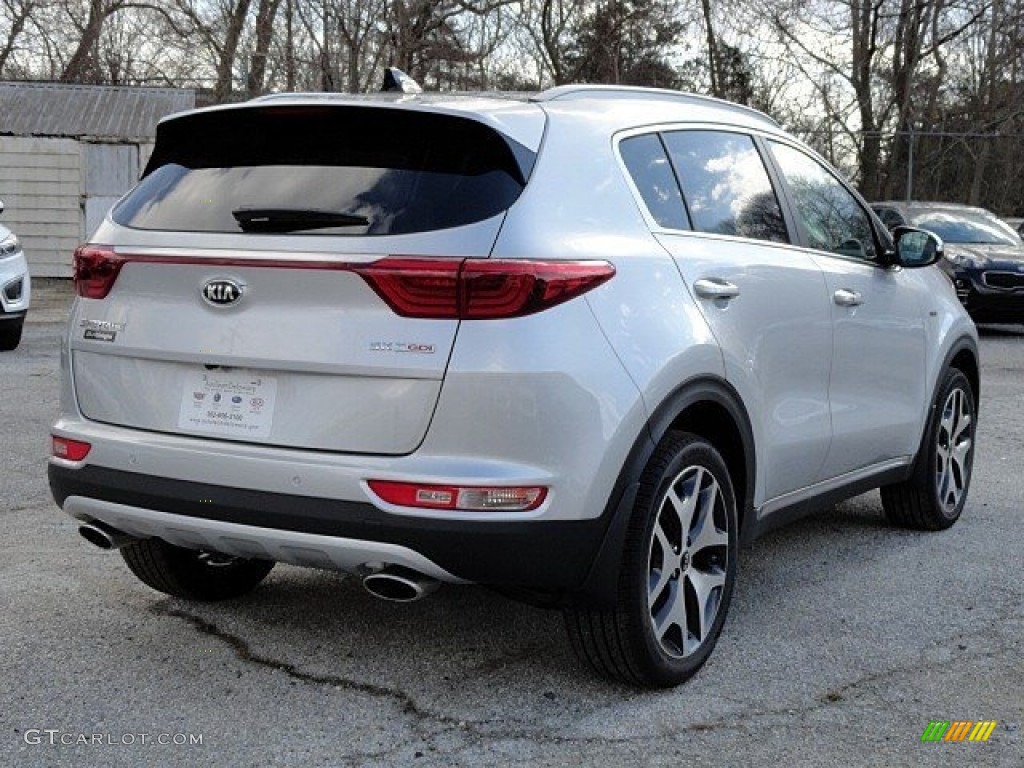 2017 Sportage SX Turbo AWD - Sparkling Silver / Brown photo #6