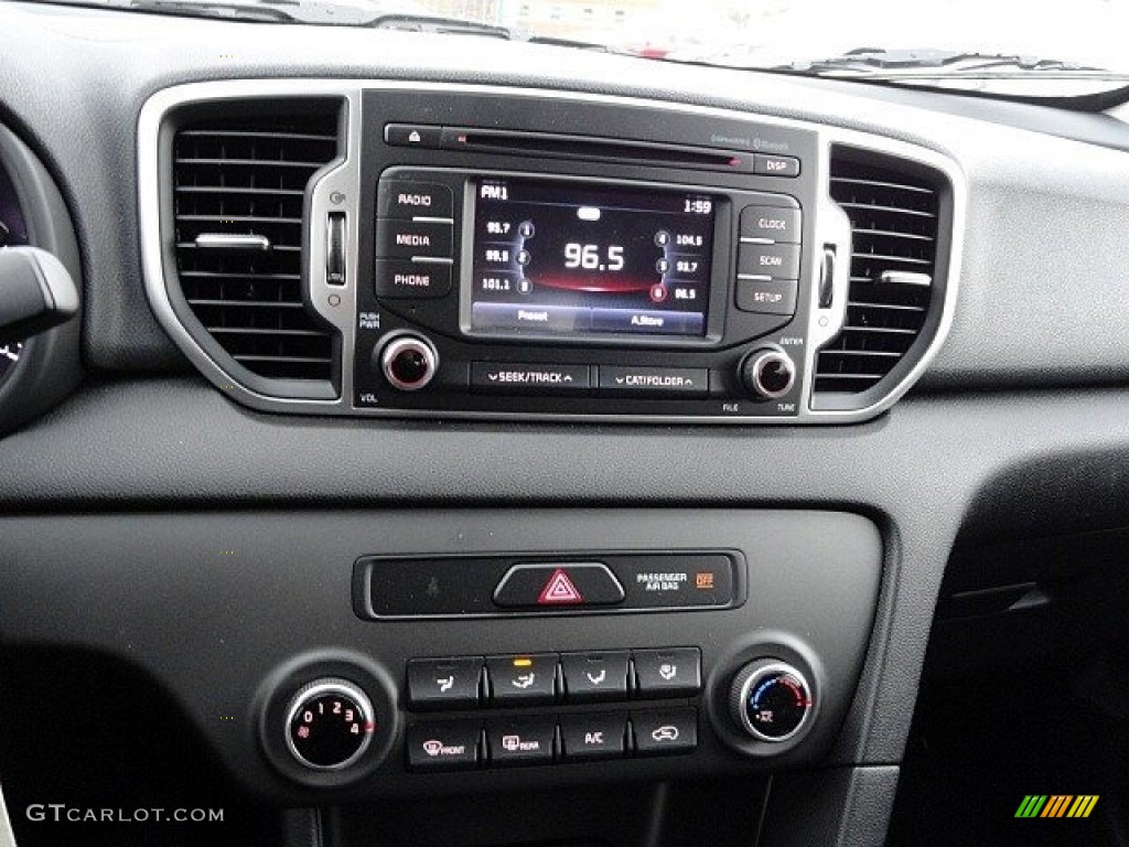 2017 Sportage LX - Sparkling Silver / Black photo #15