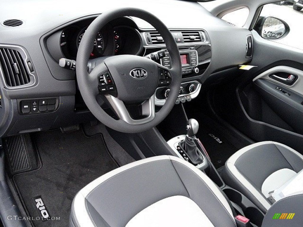 Black Interior 2017 Kia Rio LX Sedan Photo #118761332