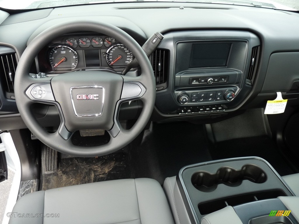 2017 GMC Sierra 3500HD Regular Cab Chassis Dark Ash/Jet Black Dashboard Photo #118763332