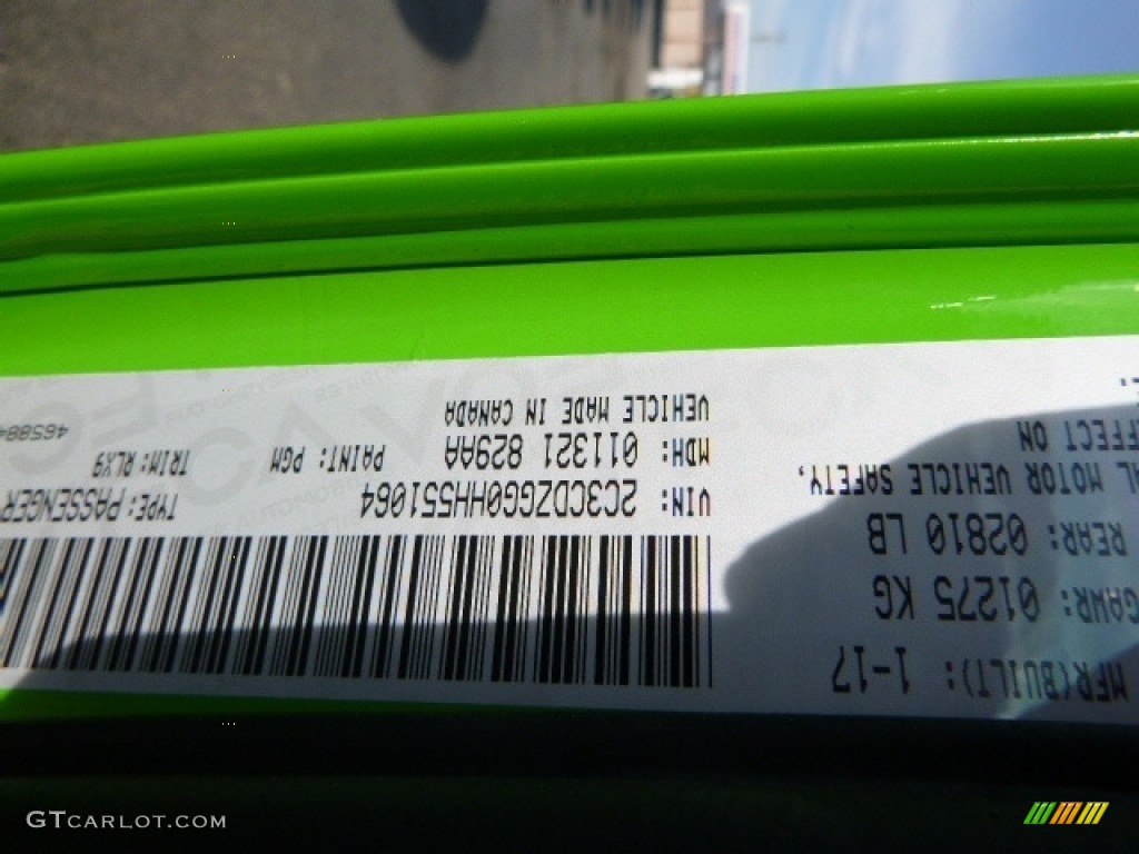 2017 Challenger Color Code PGM for Green Go Photo #118763533