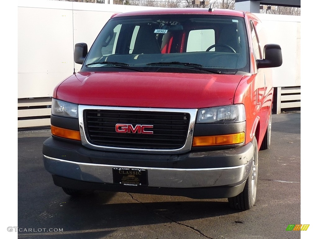 2017 Savana Van 2500 Cargo - Cardinal Red / Medium Pewter photo #4