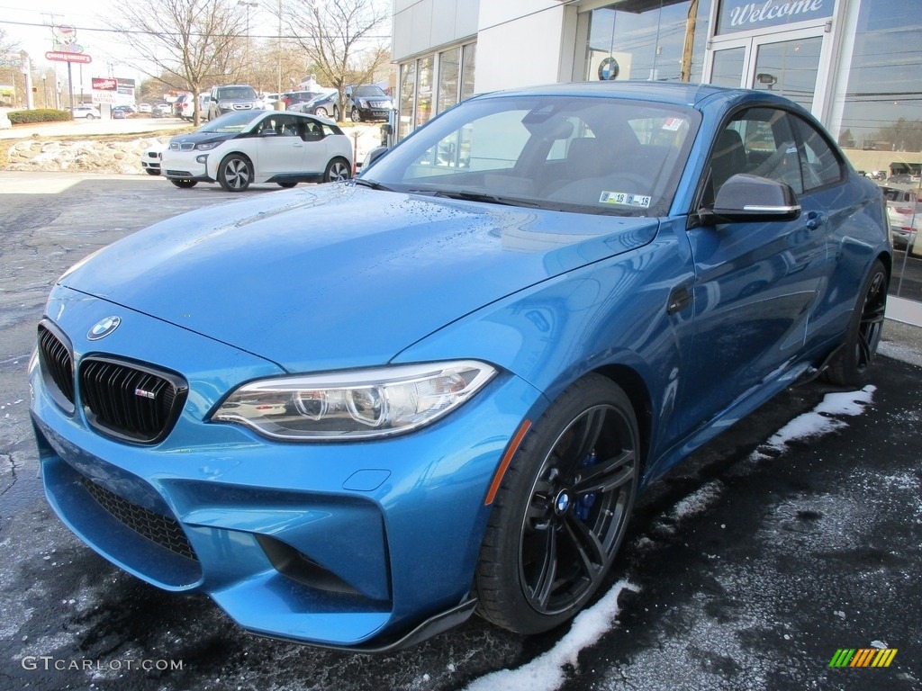 2017 M2 Coupe - Long Beach Blue Metallic / Dakota Black/Blue Highlight photo #7