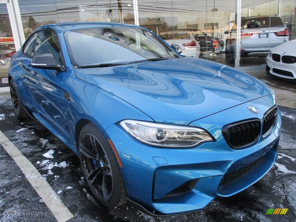 2017 M2 Coupe - Long Beach Blue Metallic / Dakota Black/Blue Highlight photo #9