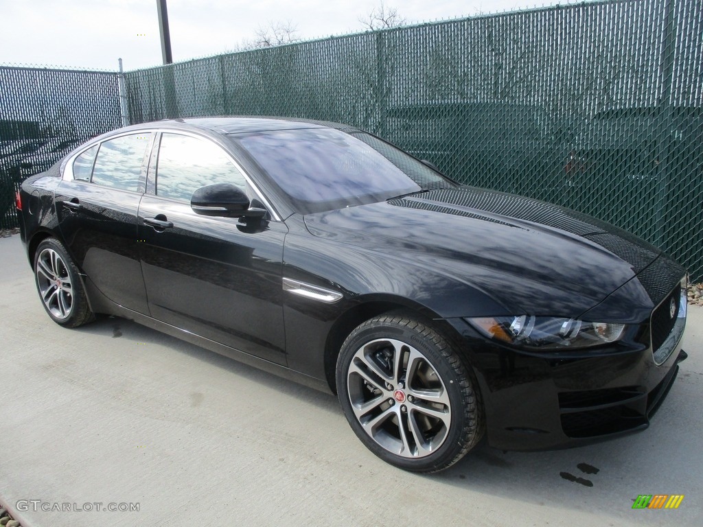 2017 XE 35t Premium AWD - Ebony Black / Latte photo #1