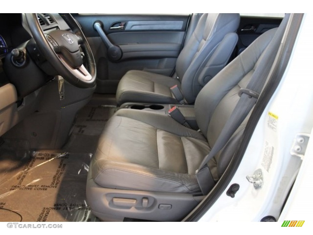 2008 CR-V EX-L - Taffeta White / Gray photo #9