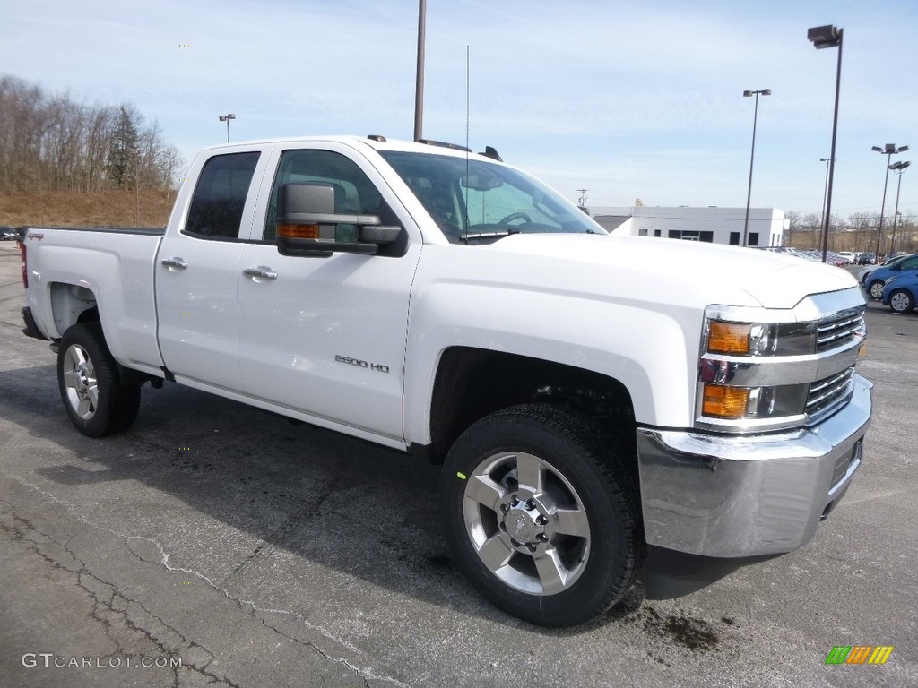 Summit White 2017 Chevrolet Silverado 2500HD Work Truck Double Cab 4x4 Exterior Photo #118767760