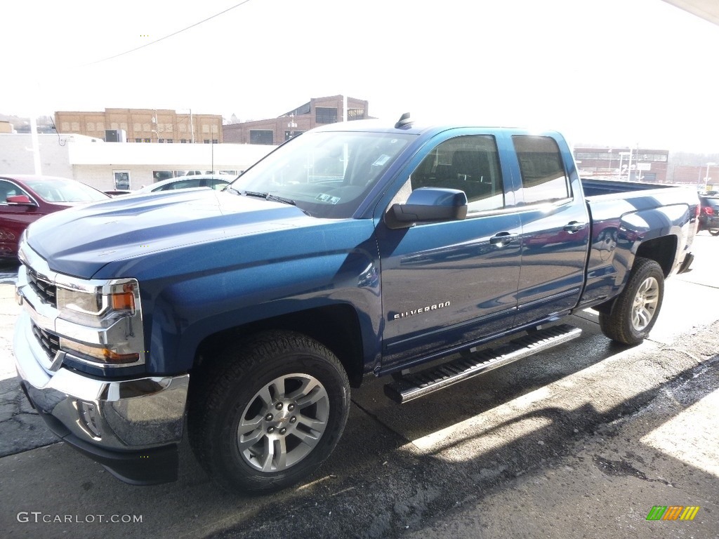 2017 Silverado 1500 LT Double Cab 4x4 - Deep Ocean Blue Metallic / Jet Black photo #7