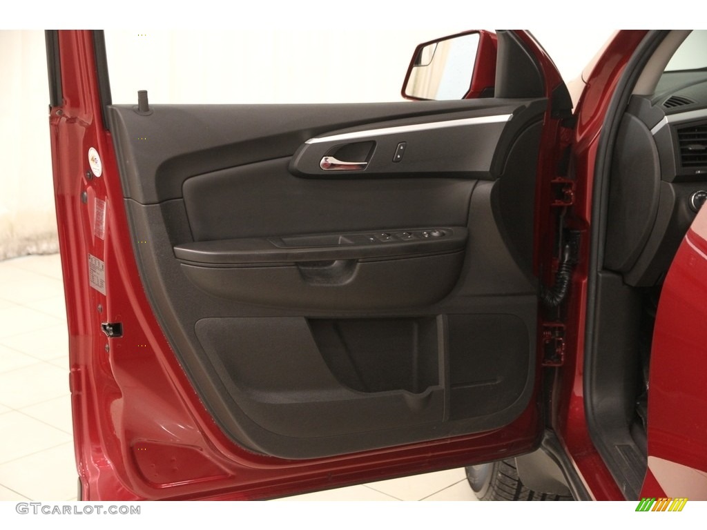 2010 Chevrolet Traverse LT Ebony Door Panel Photo #118771498