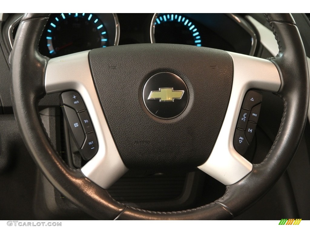 2010 Chevrolet Traverse LT Ebony Steering Wheel Photo #118771579