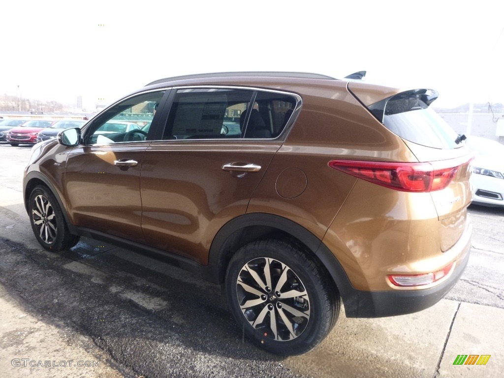 2017 Sportage EX AWD - Burnished Copper / Black photo #4