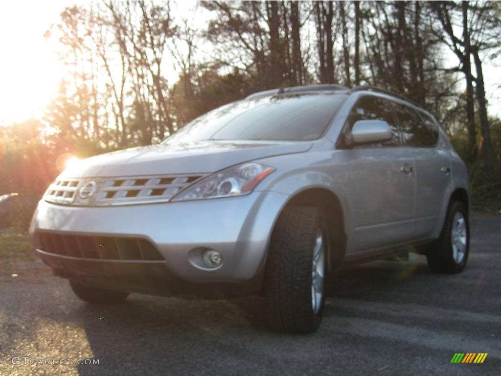 2005 Murano SL - Sheer Silver Metallic / Cafe Latte photo #4