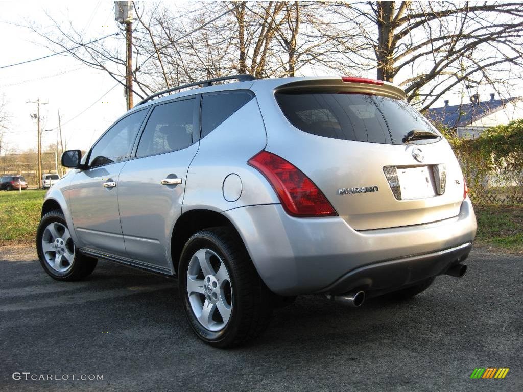 2005 Murano SL - Sheer Silver Metallic / Cafe Latte photo #6