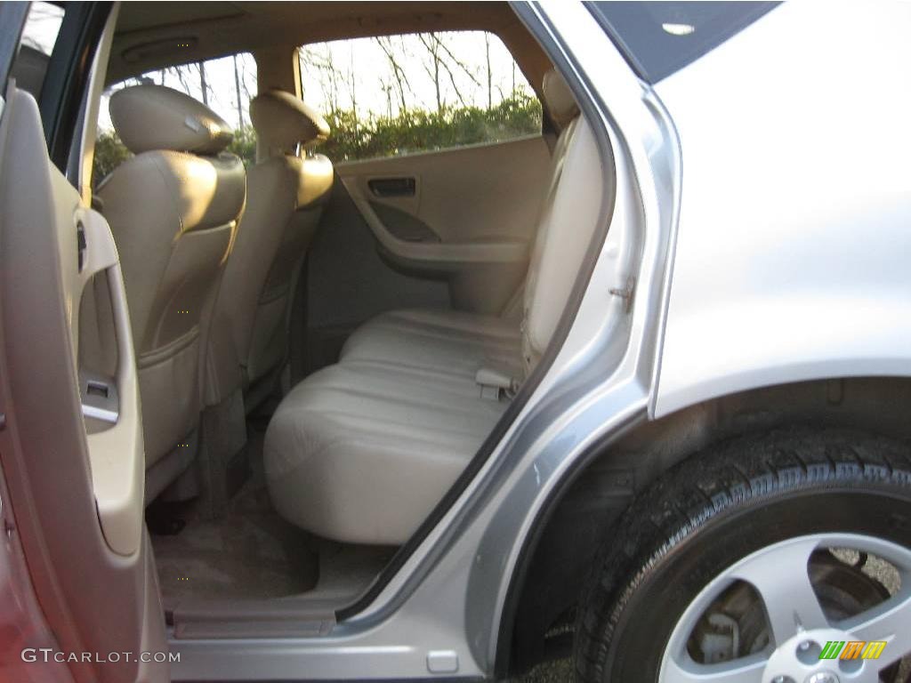 2005 Murano SL - Sheer Silver Metallic / Cafe Latte photo #15