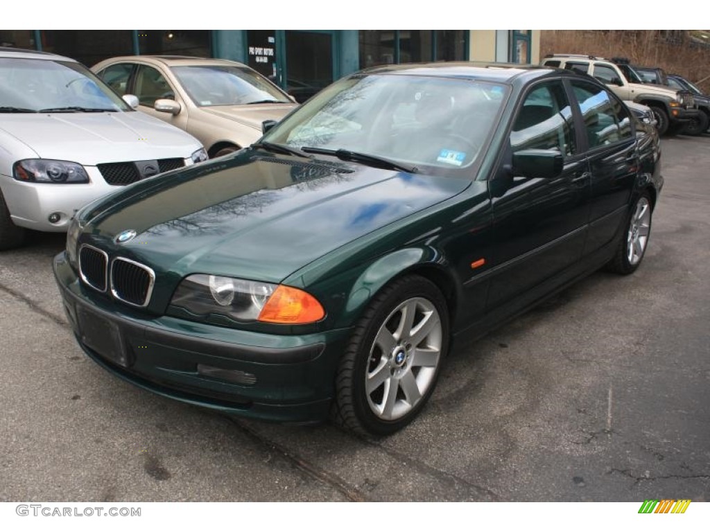 2001 3 Series 325i Sedan - Fern Green Metallic / Grey photo #6