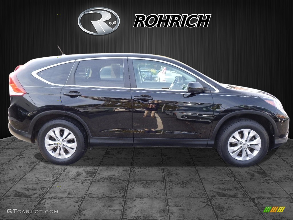 2014 CR-V EX AWD - Crystal Black Pearl / Black photo #2
