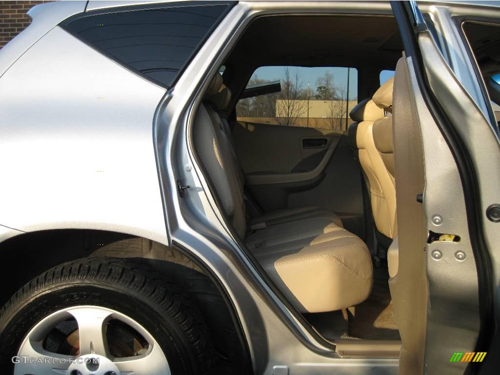 2005 Murano SL - Sheer Silver Metallic / Cafe Latte photo #23