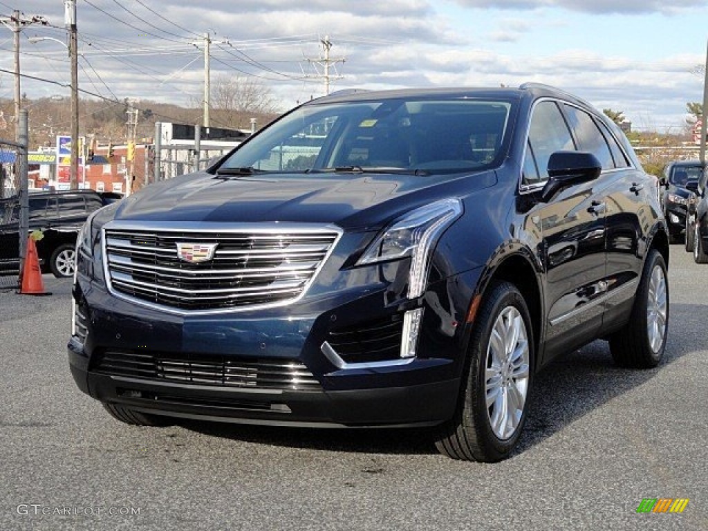 Dark Adriatic Blue Metallic 2017 Cadillac XT5 Premium Luxury Exterior Photo #118778308