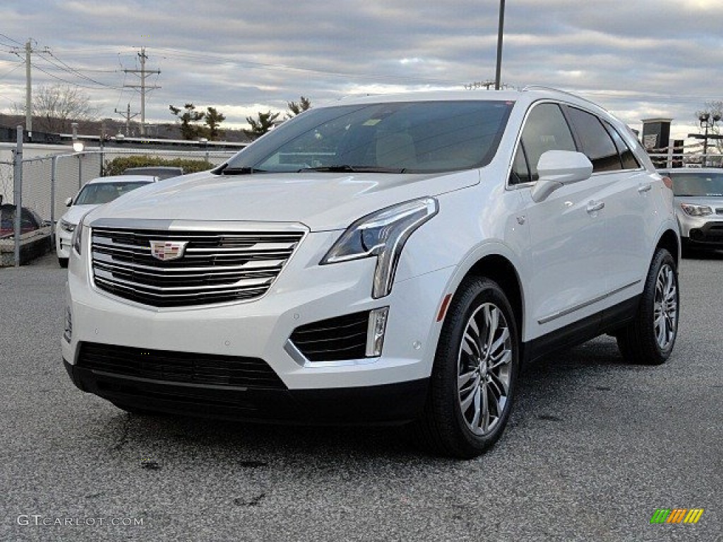 Crystal White Tricoat 2017 Cadillac XT5 Premium Luxury Exterior Photo #118779673