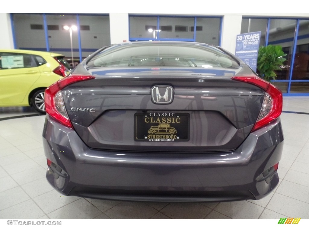 2017 Civic LX Sedan - Modern Steel Metallic / Gray photo #5