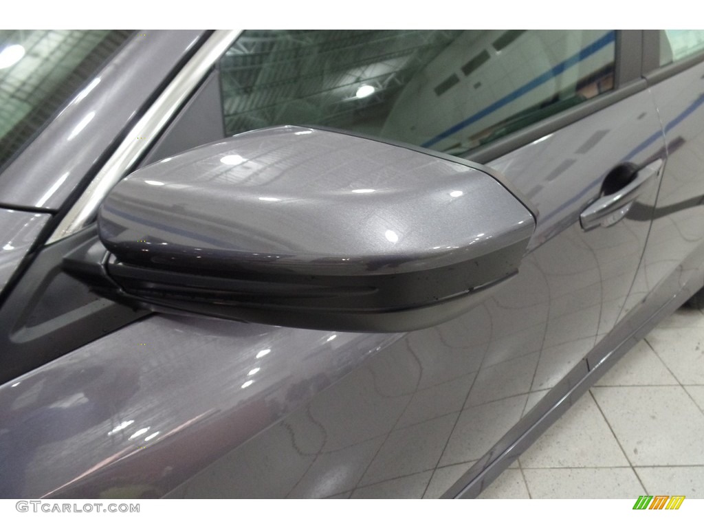 2017 Civic LX Sedan - Modern Steel Metallic / Gray photo #7