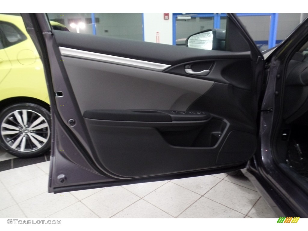 2017 Civic LX Sedan - Modern Steel Metallic / Gray photo #11