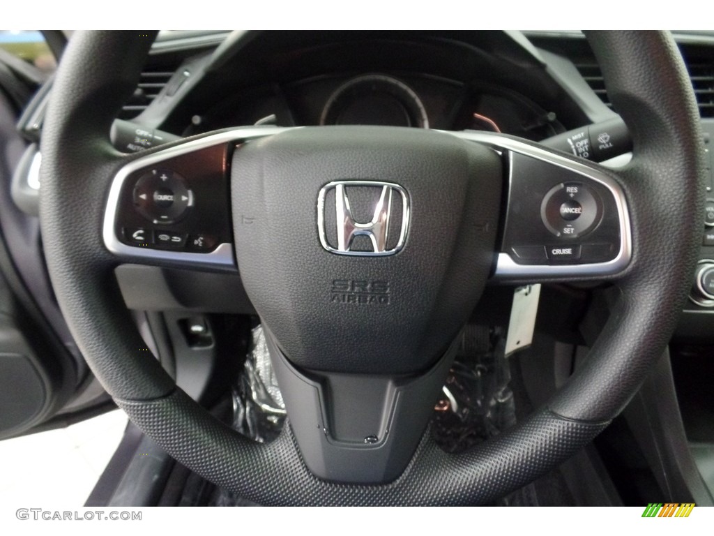 2017 Civic LX Sedan - Modern Steel Metallic / Gray photo #14