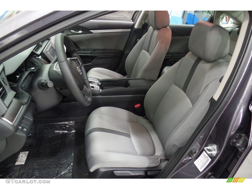 2017 Civic LX Sedan - Modern Steel Metallic / Gray photo #25