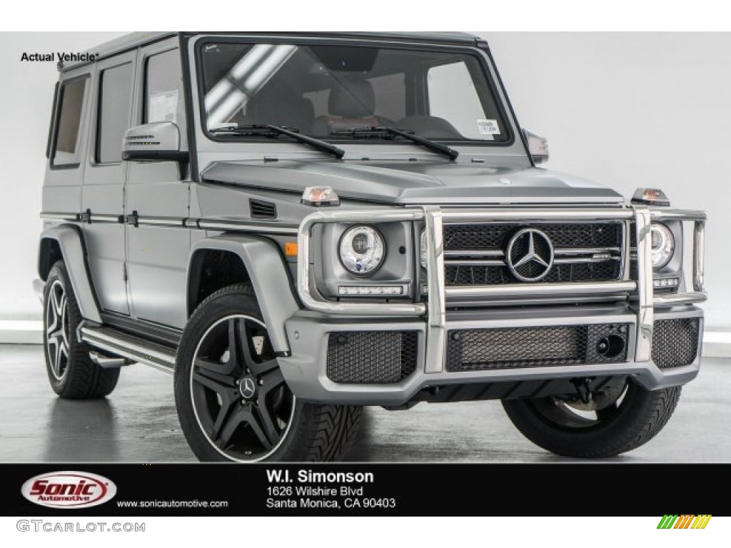 2017 G 63 AMG - designo Platinum Magno (Matte) / designo Classic Red photo #1