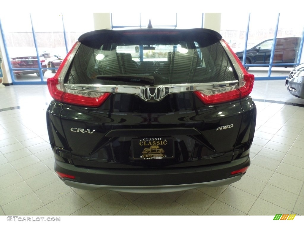 2017 CR-V LX AWD - Crystal Black Pearl / Black photo #4