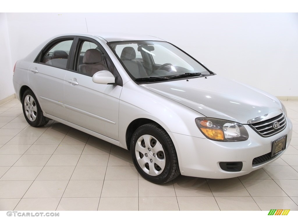 2009 Spectra EX Sedan - Bright Silver Metallic / Gray photo #1