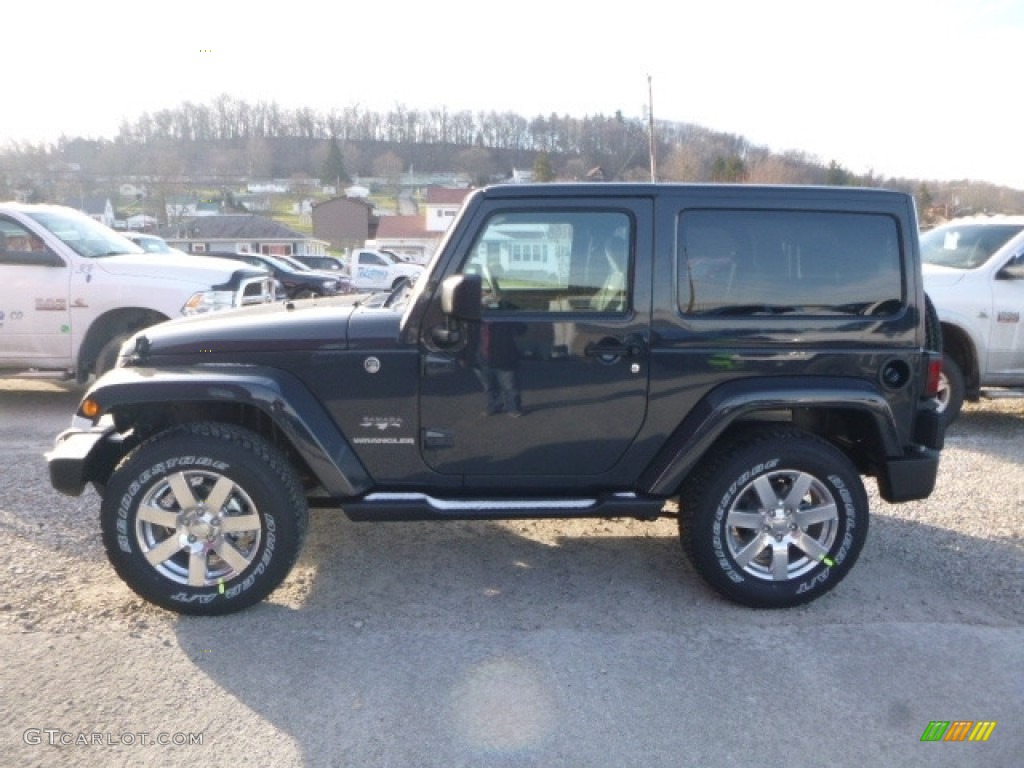 2017 Wrangler Sahara 4x4 - Rhino / Black/Dark Saddle photo #3