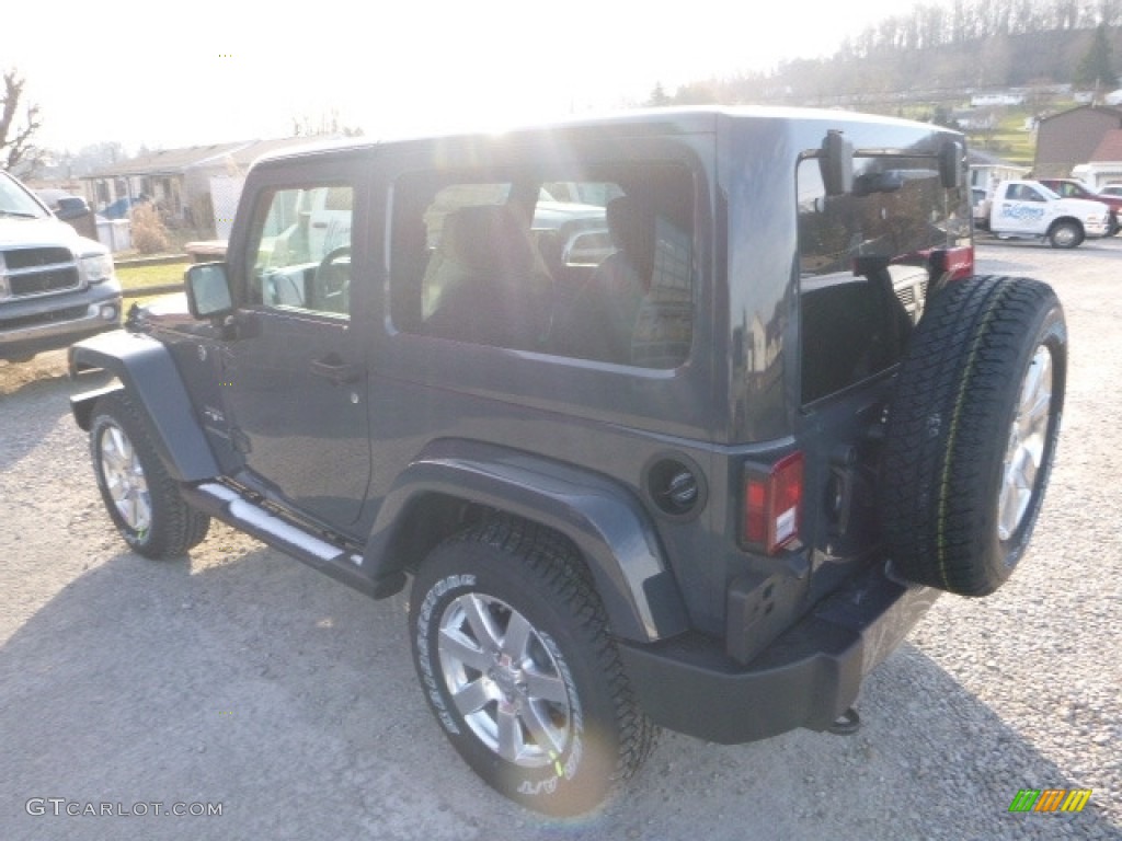 2017 Wrangler Sahara 4x4 - Rhino / Black/Dark Saddle photo #4