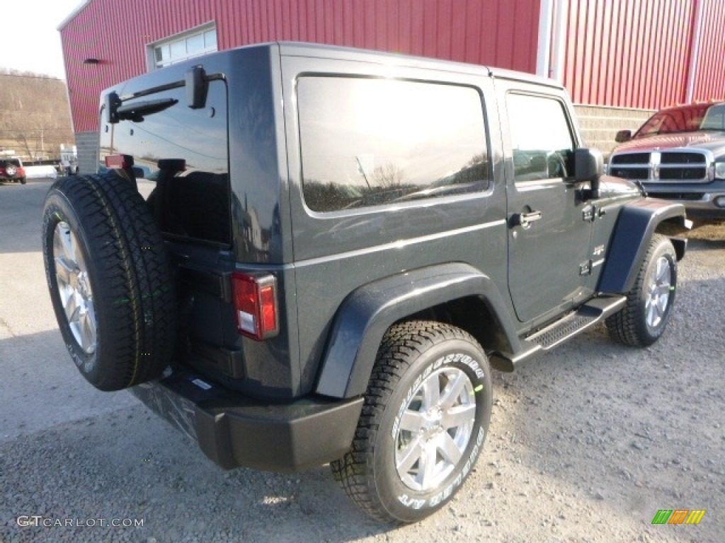 2017 Wrangler Sahara 4x4 - Rhino / Black/Dark Saddle photo #6