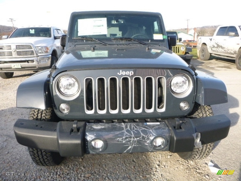 2017 Wrangler Sahara 4x4 - Rhino / Black/Dark Saddle photo #12