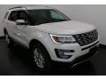 2017 White Platinum Ford Explorer Limited 4WD  photo #7