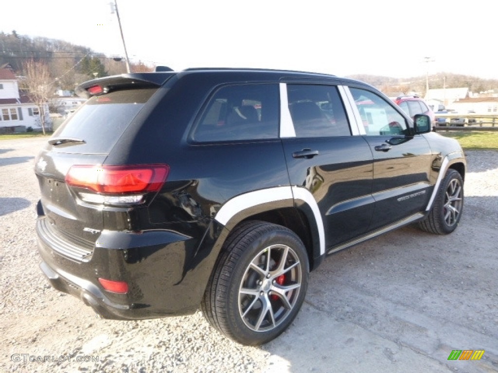 2017 Grand Cherokee SRT 4x4 - Diamond Black Crystal Pearl / Black/Sepia photo #7