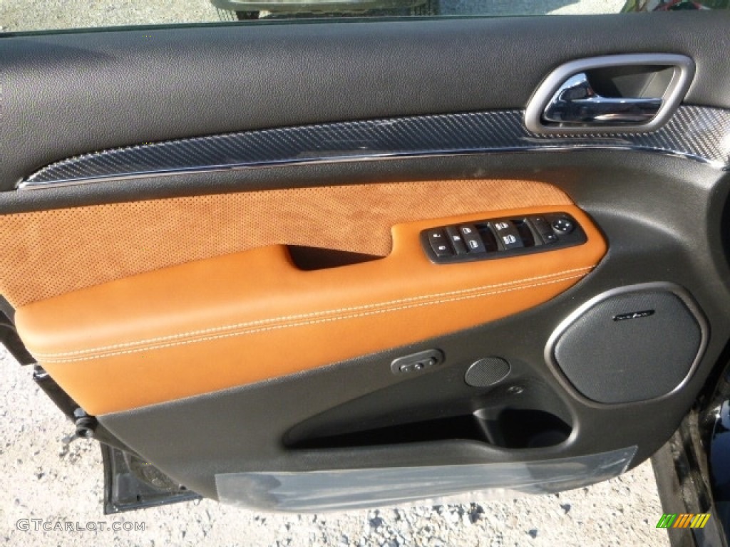 2017 Jeep Grand Cherokee SRT 4x4 Black/Sepia Door Panel Photo #118786816