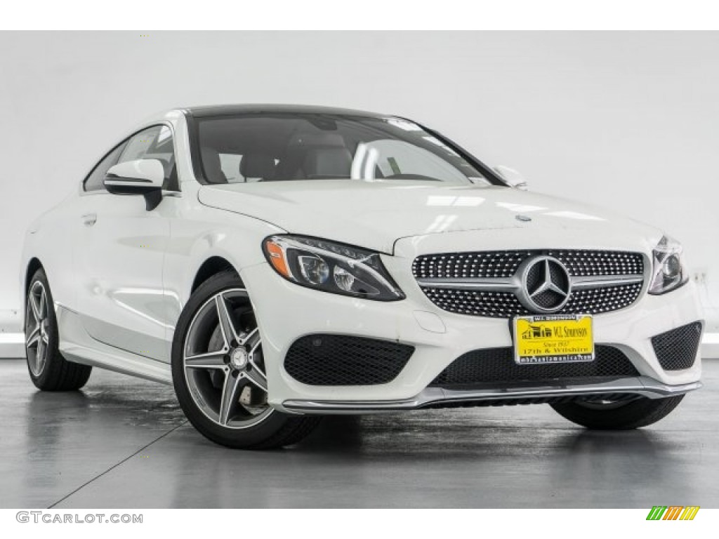 Polar White 2017 Mercedes-Benz C 300 Coupe Exterior Photo #118786978