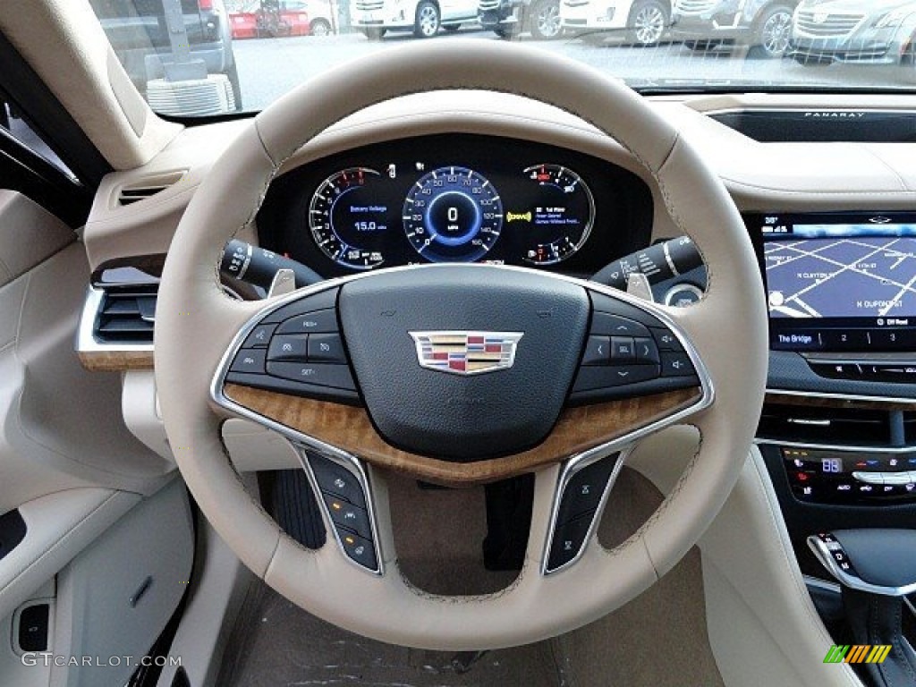 2017 Cadillac CT6 3.6 Platinum AWD Sedan Platinum Very Light Cashmere/Maple Sugar Steering Wheel Photo #118787131