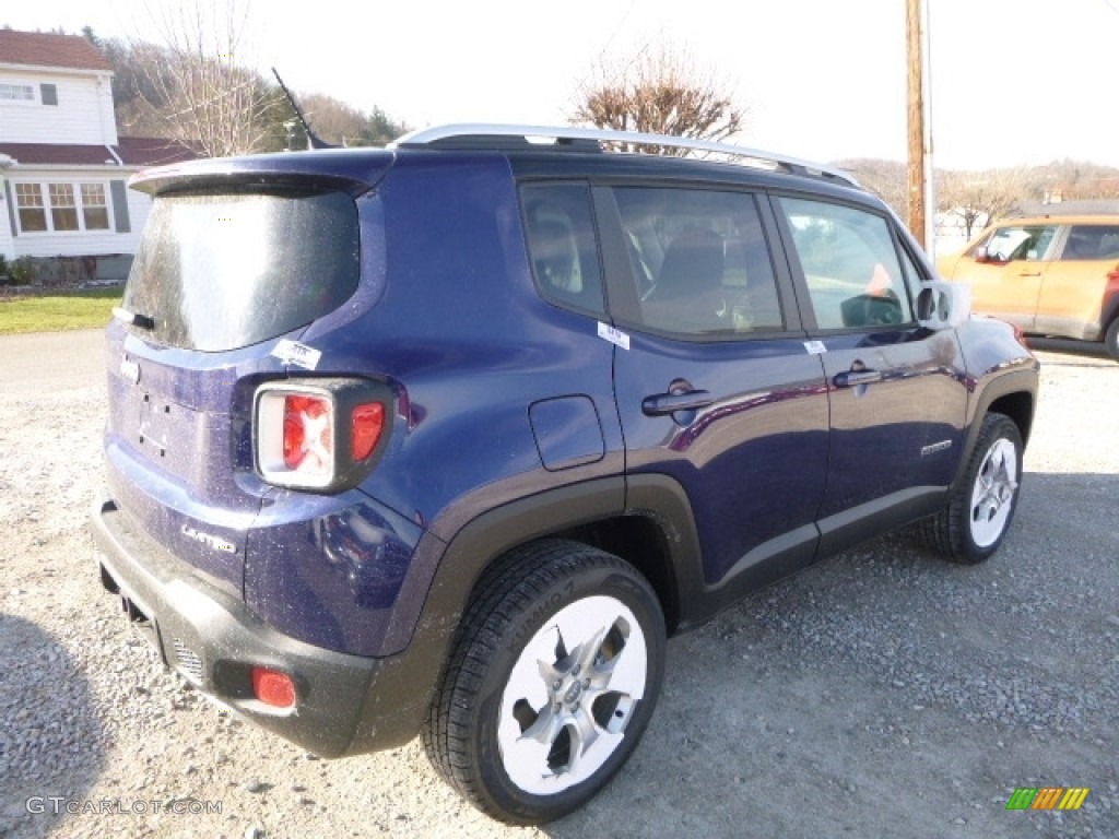 2017 Renegade Limited 4x4 - Jetset Blue / Black photo #7