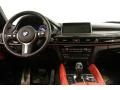 2016 BMW X6 Coral Red/Black Interior Dashboard Photo