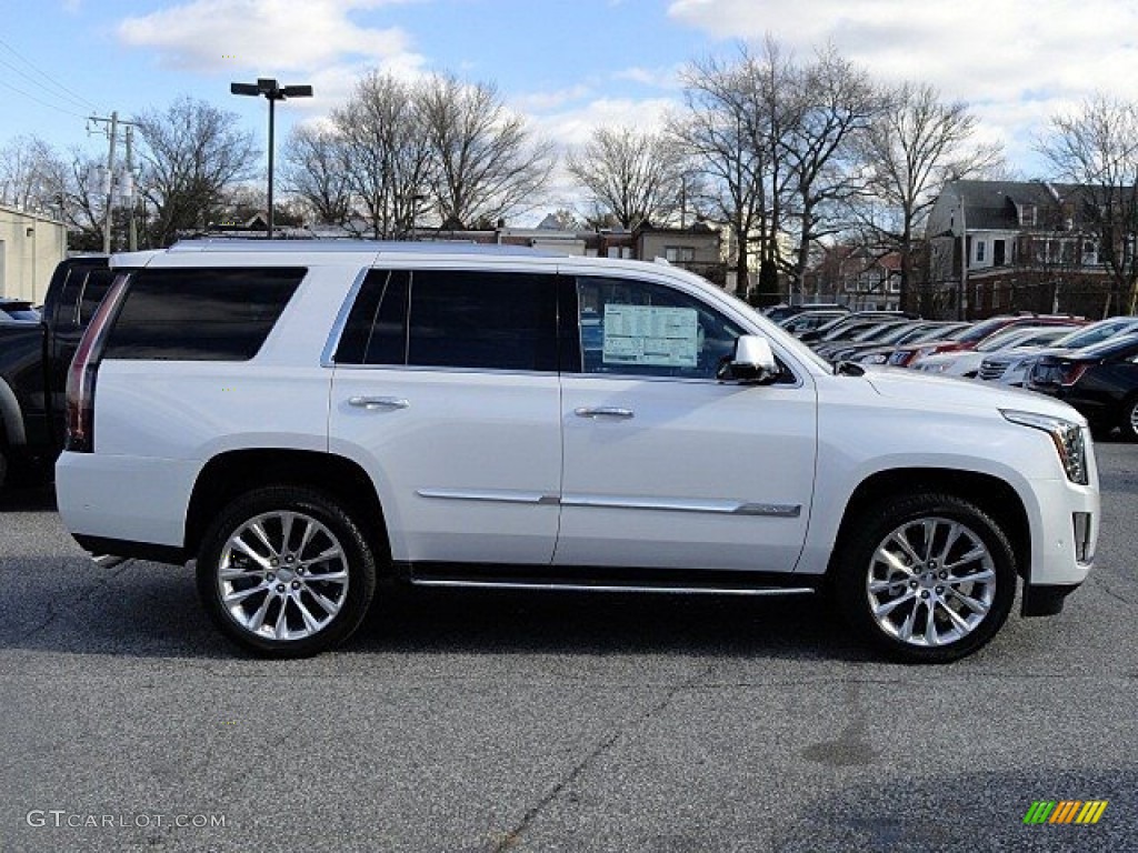 Crystal White Tricoat 2017 Cadillac Escalade Luxury 4WD Exterior Photo #118788565