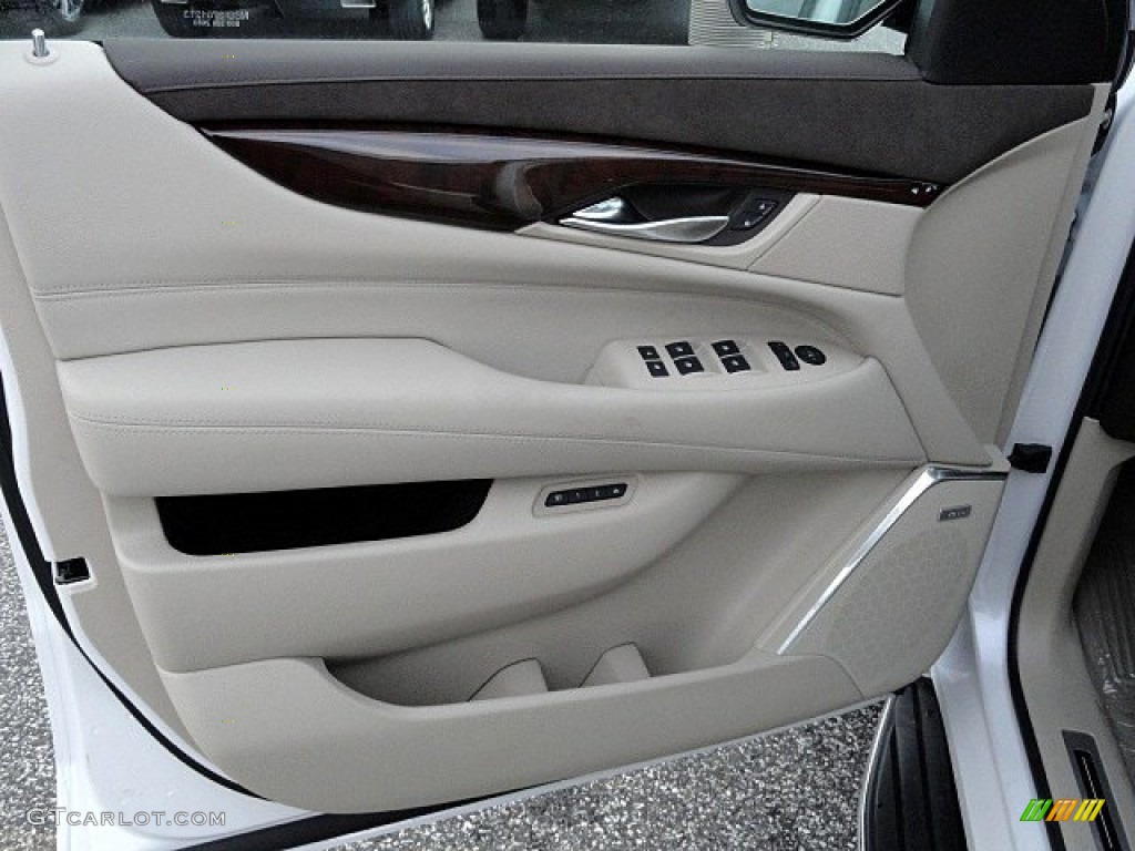2017 Cadillac Escalade ESV Luxury 4WD Shale/Cocoa Accents Door Panel Photo #118789732