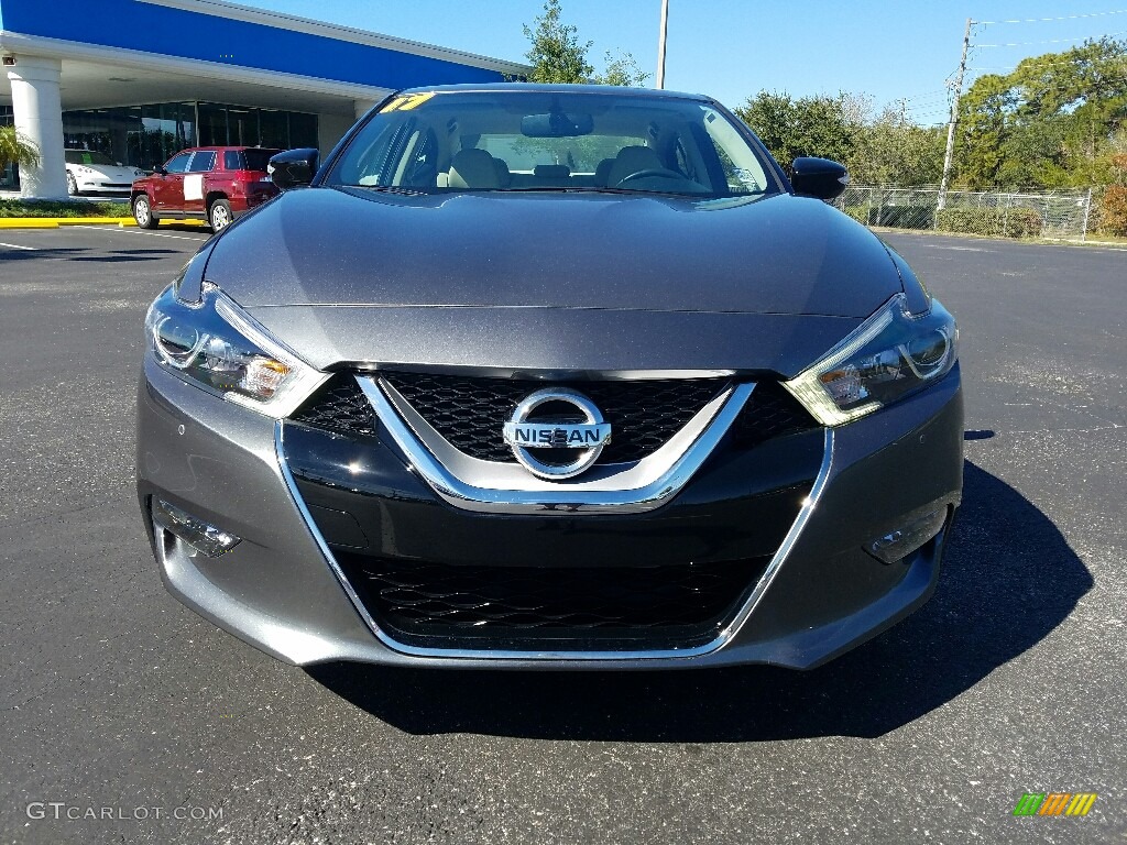 2017 Maxima SV - Gun Metallic / Cashmere photo #8