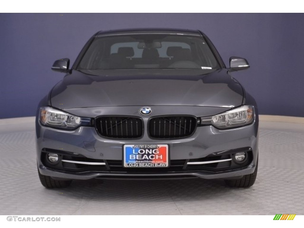 2017 3 Series 330i Sedan - Mineral Grey Metallic / Black photo #2